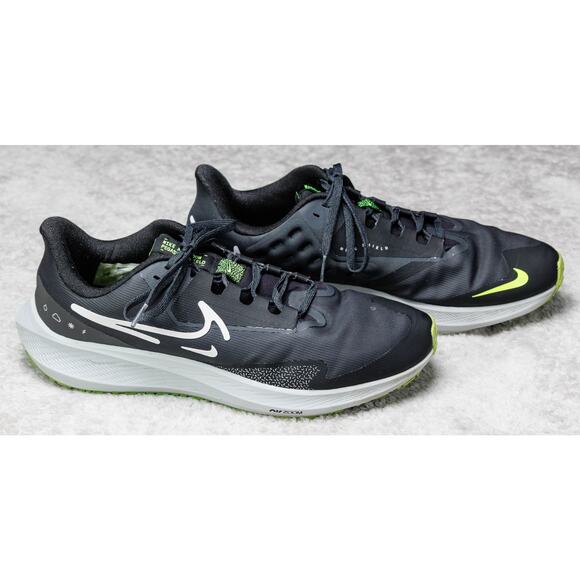Nike Air Zoom Pegasus 39 Shield Black Green Running Shoes Mens 11 DO7625-002 - Picture 13 of 16
